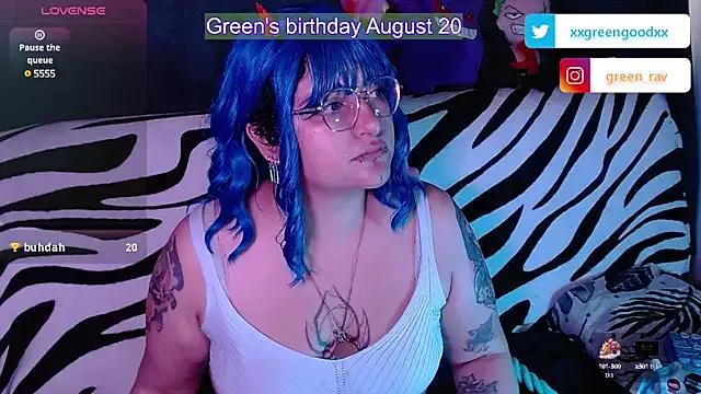 XxGreenGoodxX from StripChat is Freechat