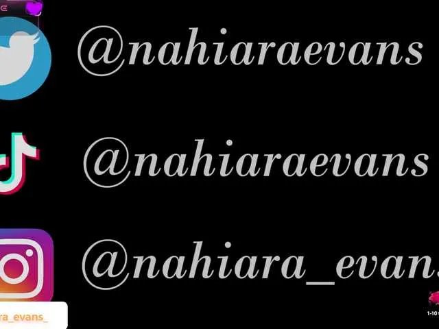 Freechat NahiaraEvans- on BongaCams