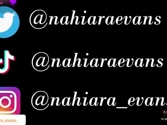 Freechat NahiaraEvans- on BongaCams