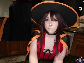 Chaturbate crimsonkitten is Freechat crimsonkitten — Happy Halloween!  Surprises every 25 goals. Cum every 100 goals  #cosplay #lovense #smalltits #bigass #squirt